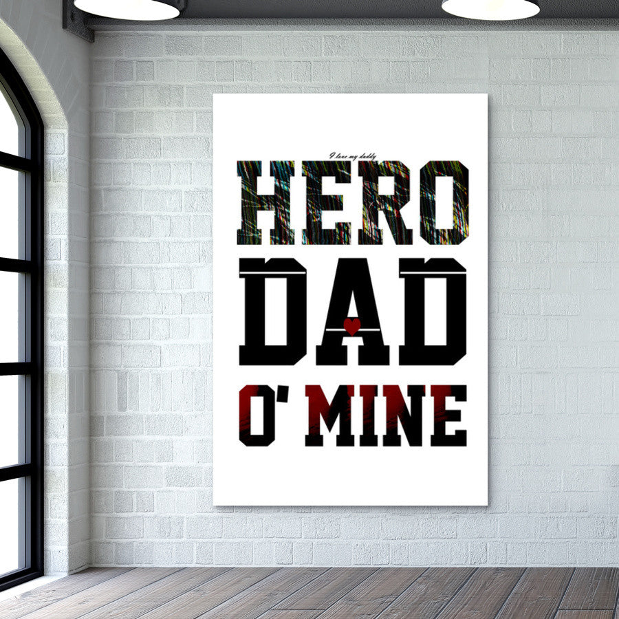 Hero Dad Wall Art