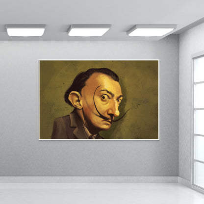 DALI CARICATURE PAINTING Wall Art