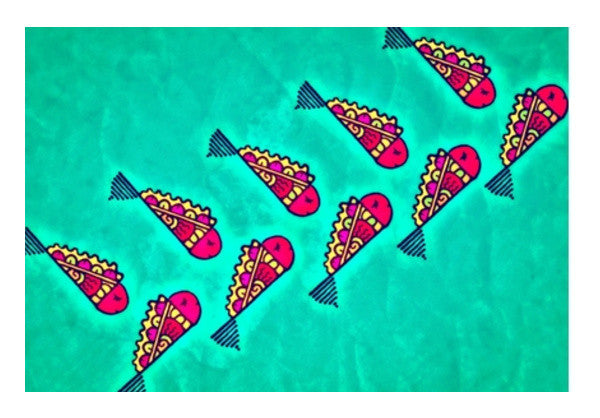 Wall Art, Quirky Fish Zenscrawl Wall Art