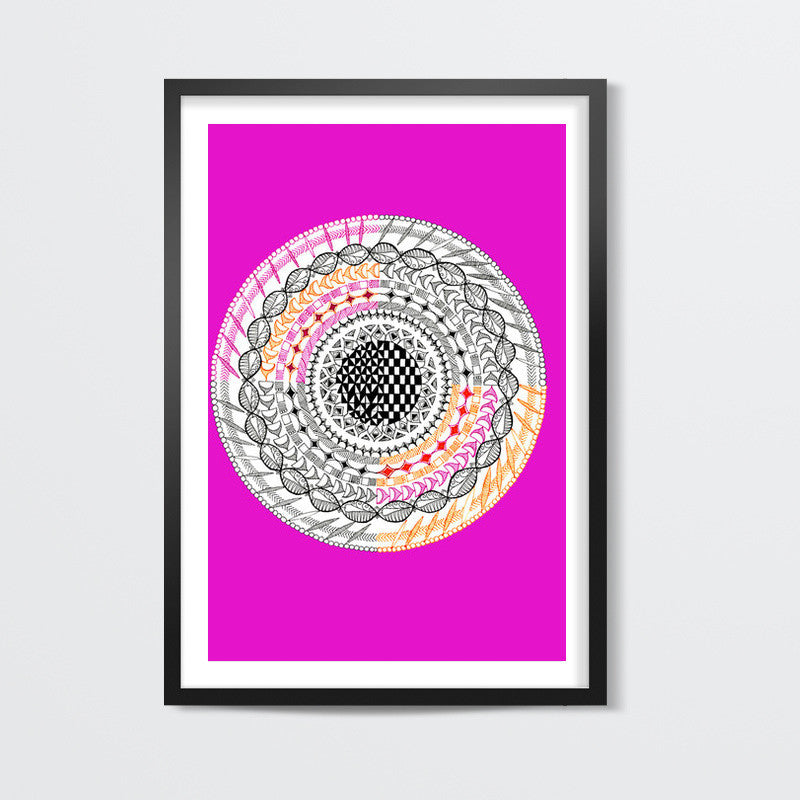 Colourful Geometric Mandala Wall Art