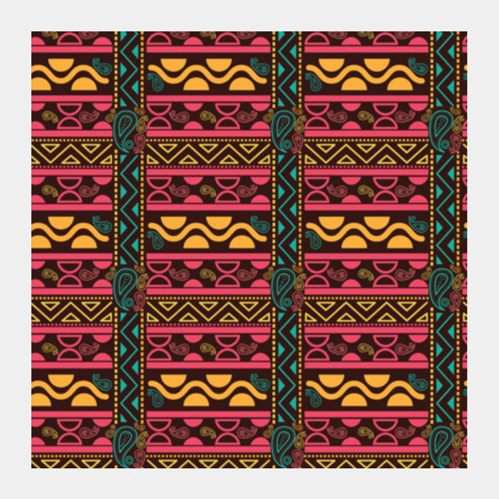 Abstract Geometric Pattern African Style Square Art Prints PosterGully Specials