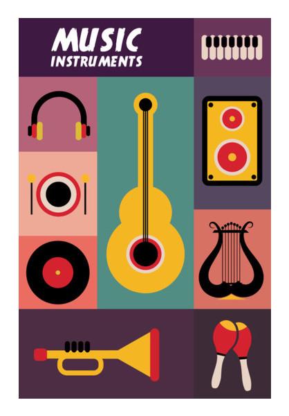 PosterGully Specials, Music instruments Wall Art