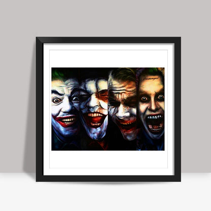 joker batman gotham dark knight  Square Art Prints