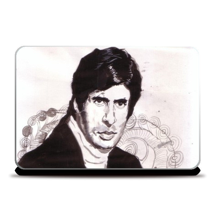 Bollywood superstar Amitabh Bachchan is a dedicated, talented and legendary actor Laptop Skins