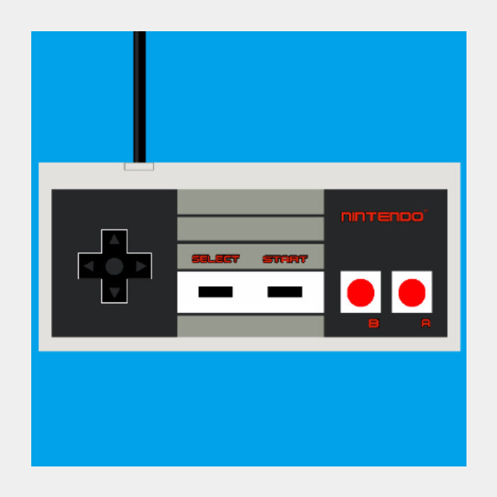 Square Art Prints, Nintendo Controller Square Art | Ehraz Anis, - PosterGully