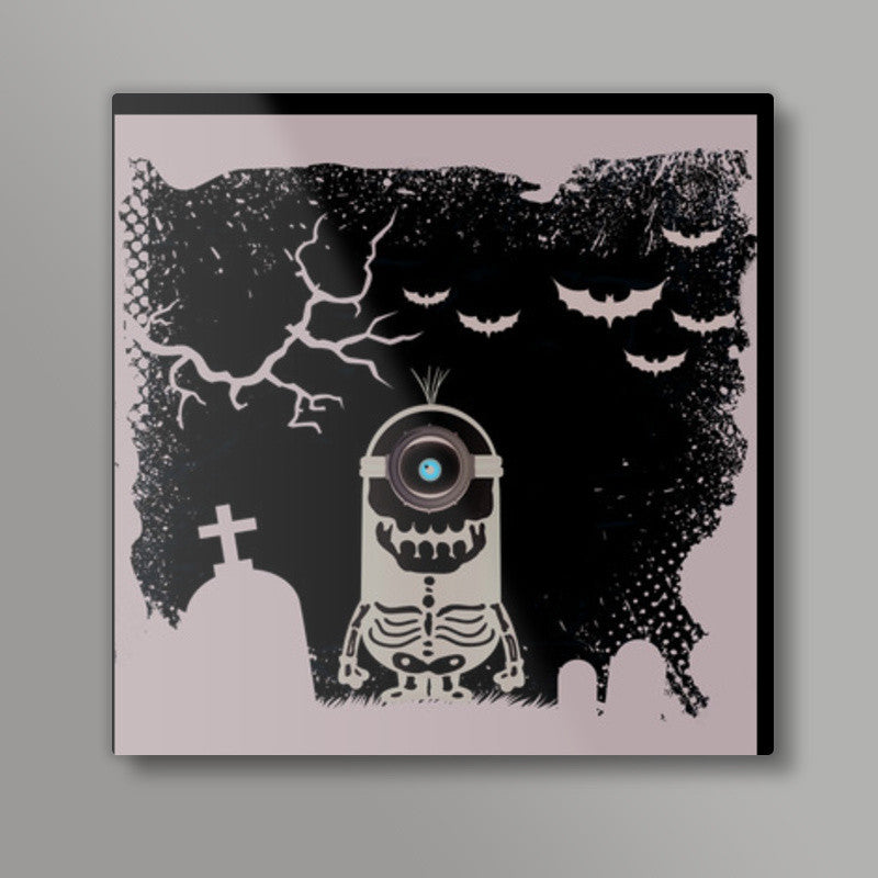 Halloween Minion Square Art Prints