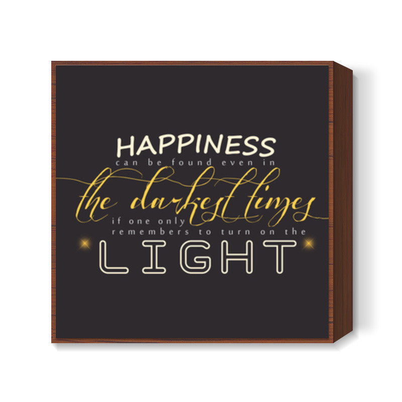 Happiness can be found Harry Potter inspired Square Art Prints