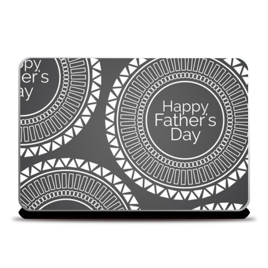 Fathers Day Pattern Laptop Skins