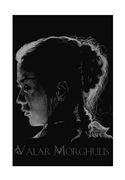 Arya Stark Valar Morghulis Wall Art