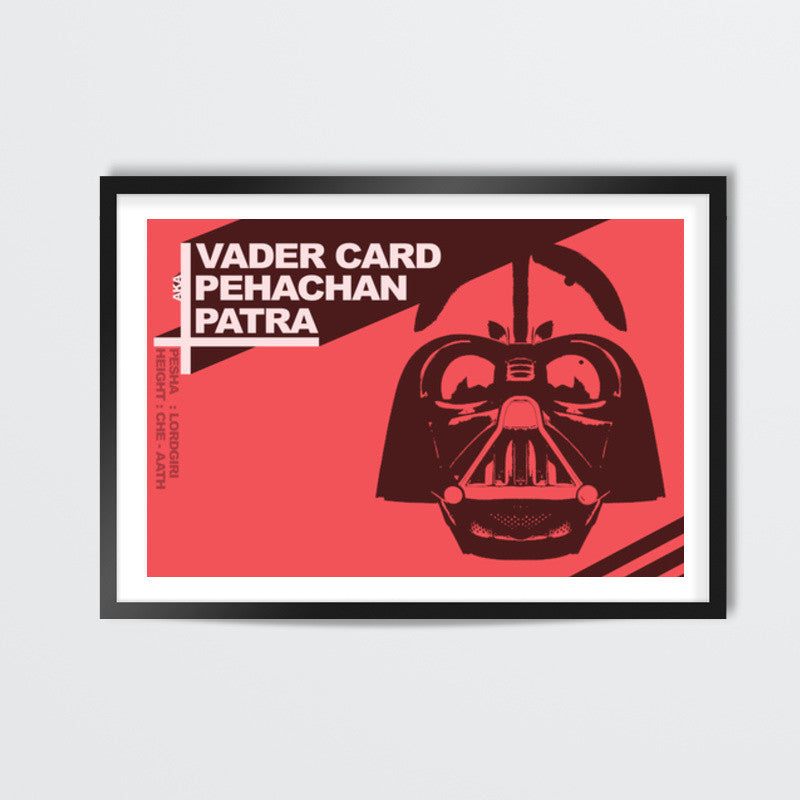 VaderCard aka Pehachan Patra Wall Art