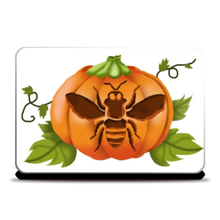 Laptop Skins, Bee Pumpkin  Laptop Skins