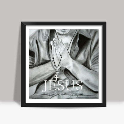 JesusLove Square Art Prints