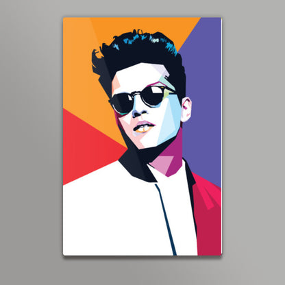 Bruno Mars Minimal Design Wall Art