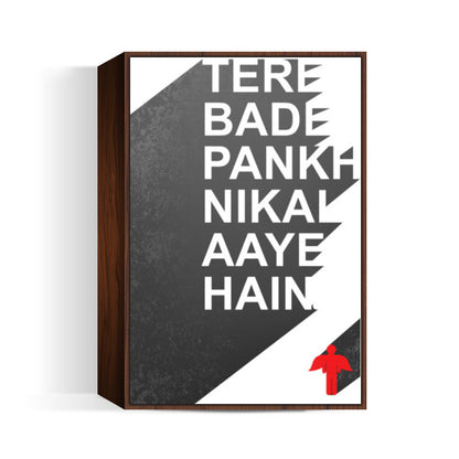 Tere Bade Pankh Nikal Aaye Hain Wall Art