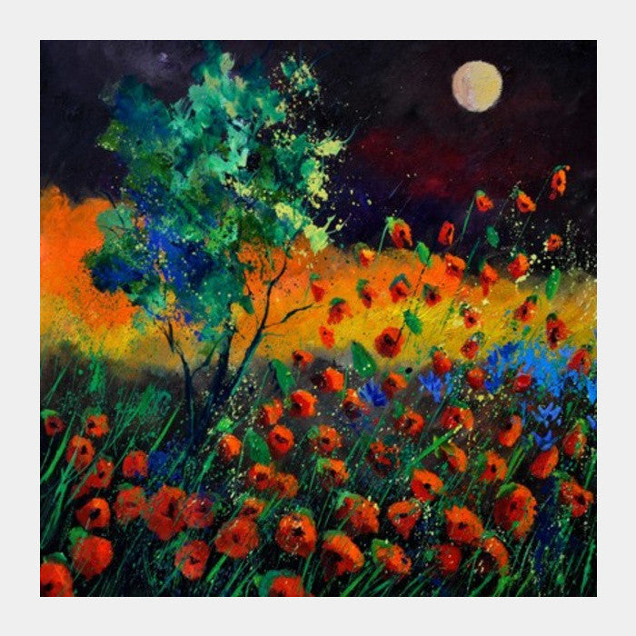 Poppies 7741 Square Art Prints