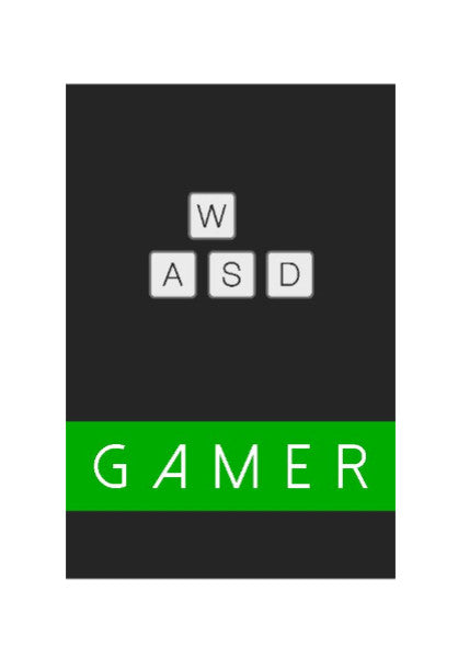 Wall Art, Gamer WASD