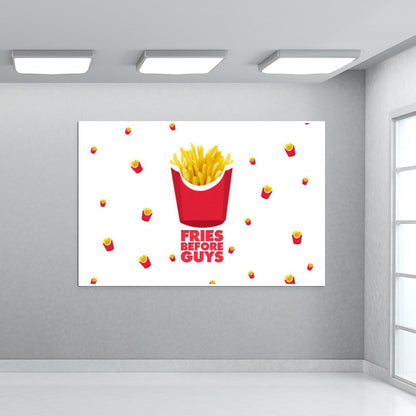 Fries Before Guys | Pattern Wall Art