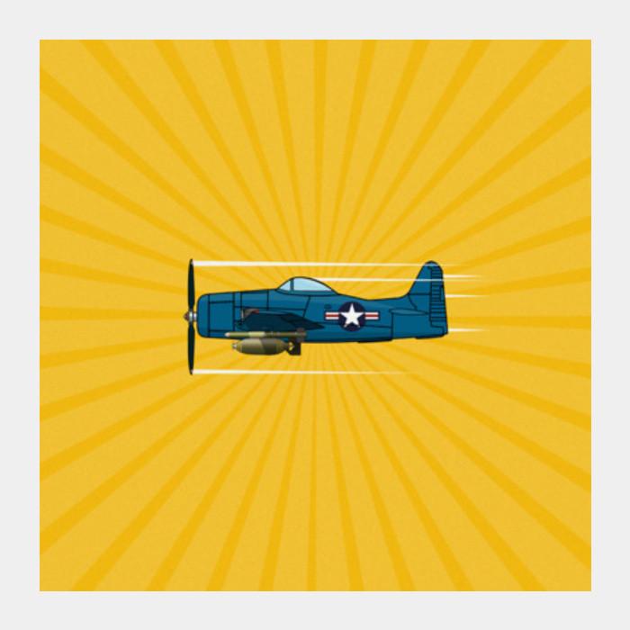 Grumman F8F Bearcat Square Art Prints PosterGully Specials