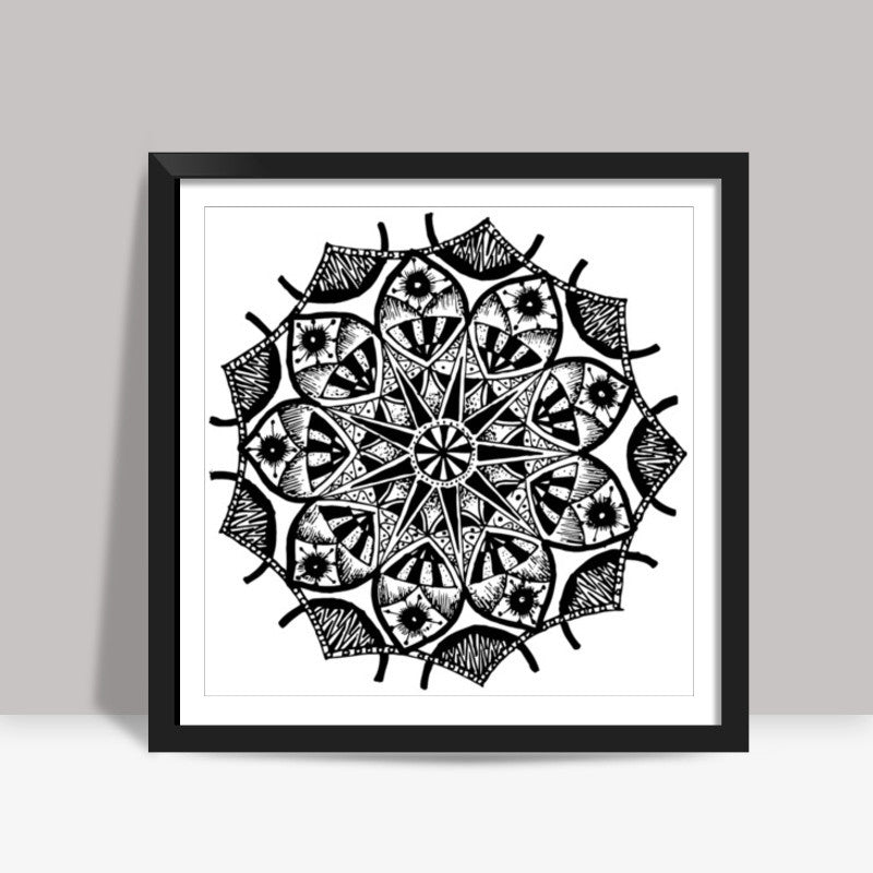 Mandala Square Art Prints