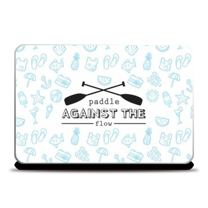 Laptop Skins, Paddle against the flow Laptop Skins