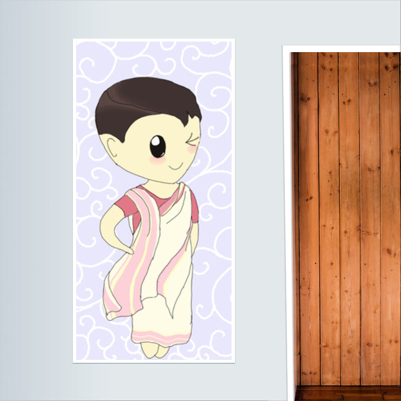 Kawaii Bengali girl Door Poster