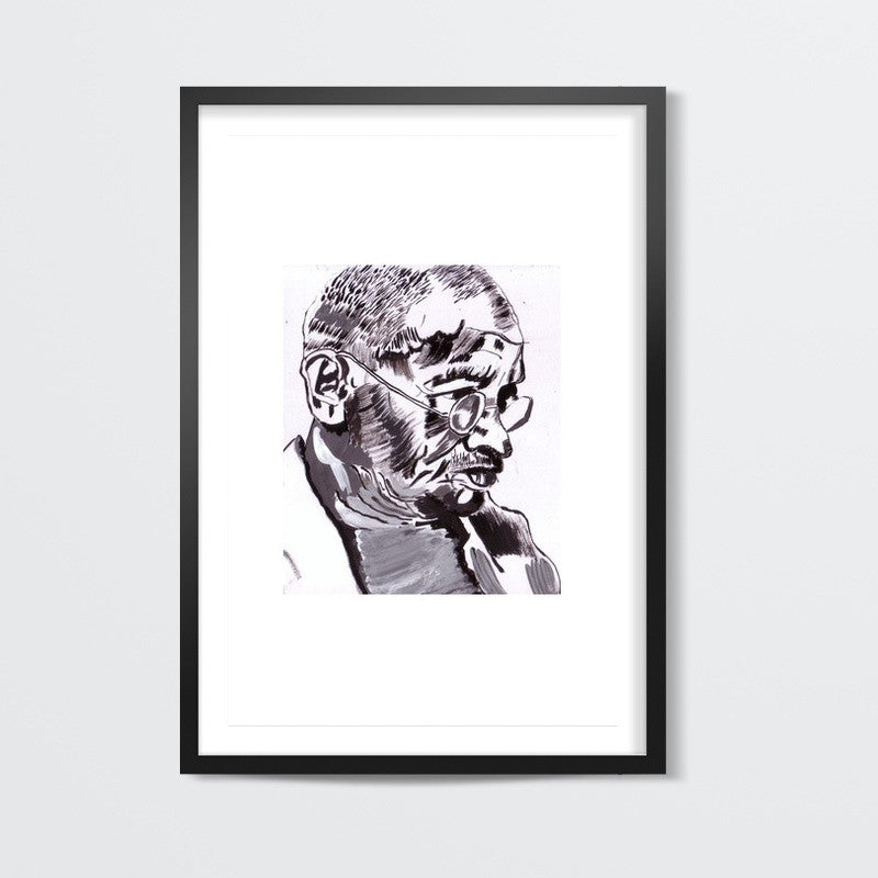 Mahatma Gandhis definition of true patriotism was to wipe every tear from every eye Wall Art