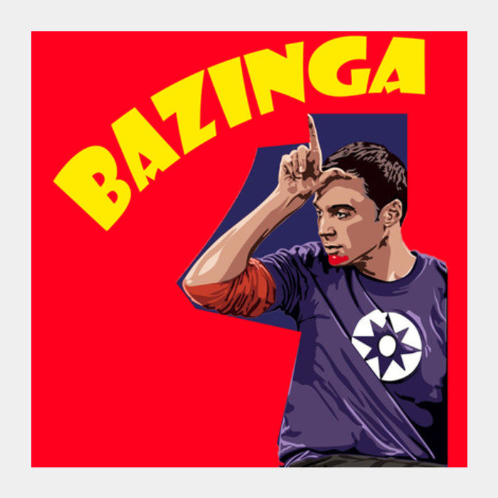 Square Art Prints, Bazinga Square Art Prints