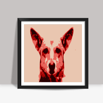 Absctract Dog  Square Art Prints