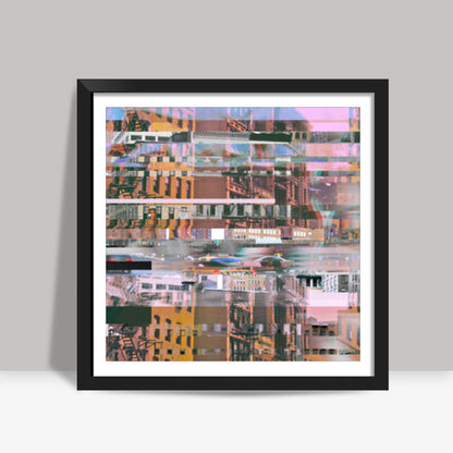 Glitch 2 Square Art Prints