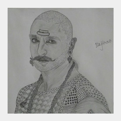 Square Art Prints, Ranveer singh from Bajirao mastani square art prints Square Art Prints