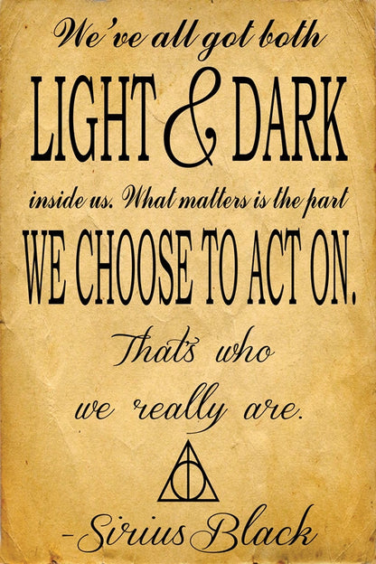 Harry potter Sirius Quote  Wall Art