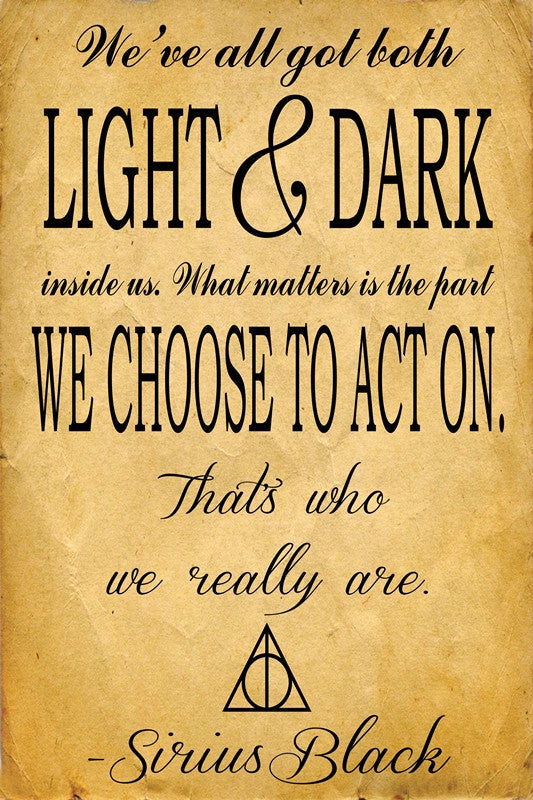 Harry Potter Sirius Quote  Art PosterGully Specials