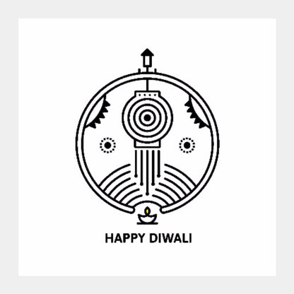 Square Art Prints, Diwali Square Art | Adil Siddiqui, - PosterGully