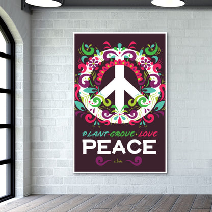 Peace Slogan Wall Art