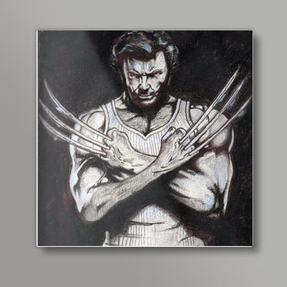 Wolverine Square Art Print