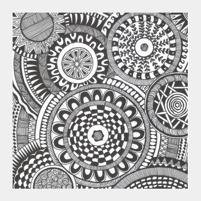 Prints in Circles Square Art Prints