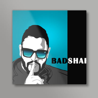 Badshah Vector Illustration Square Art Prints