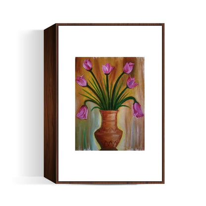 Flower Vase Oil Painting Wall Art