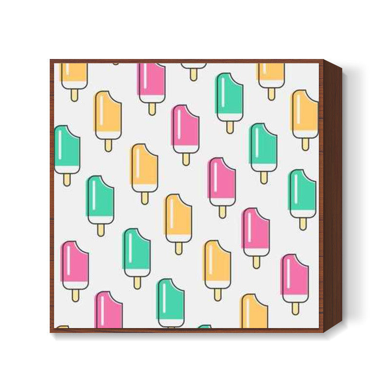 Ice-cream Candy Square Art Prints