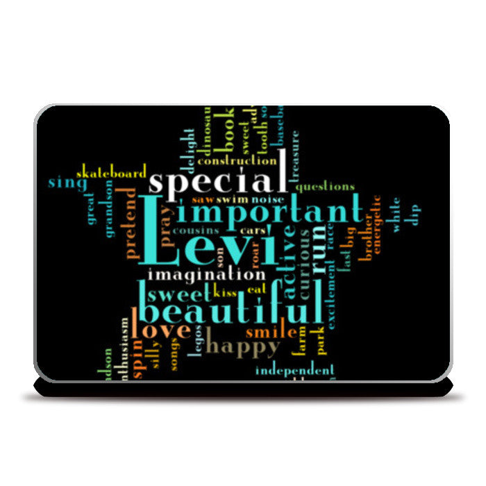 star typography Laptop Skins