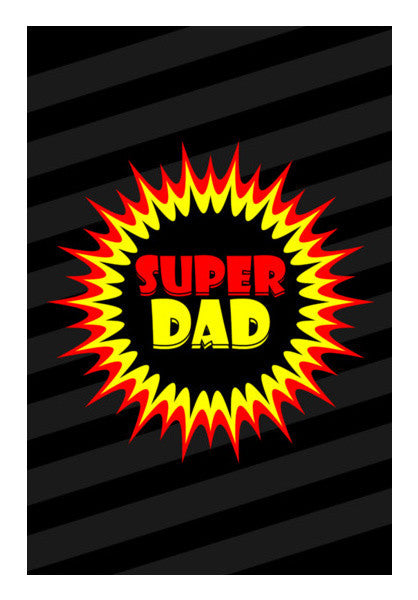 Super Dad Calligraphy Art PosterGully Specials