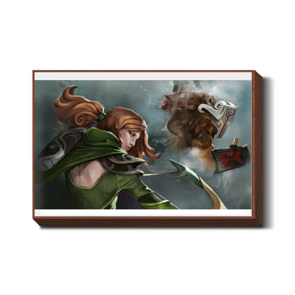 Windranger & Juggernaut- Dota 2 Wall Art