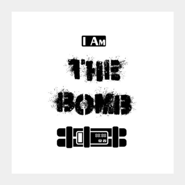 Square Art Prints, The Bomb Square Art Prints