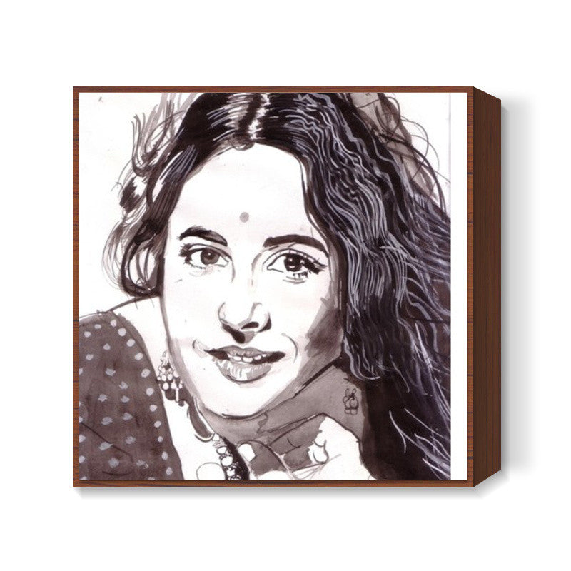 Vidya Balan is a self-made superstar! Square Art Prints