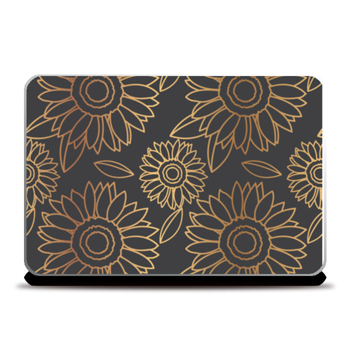 Golden Gradient Color Laptop Skins