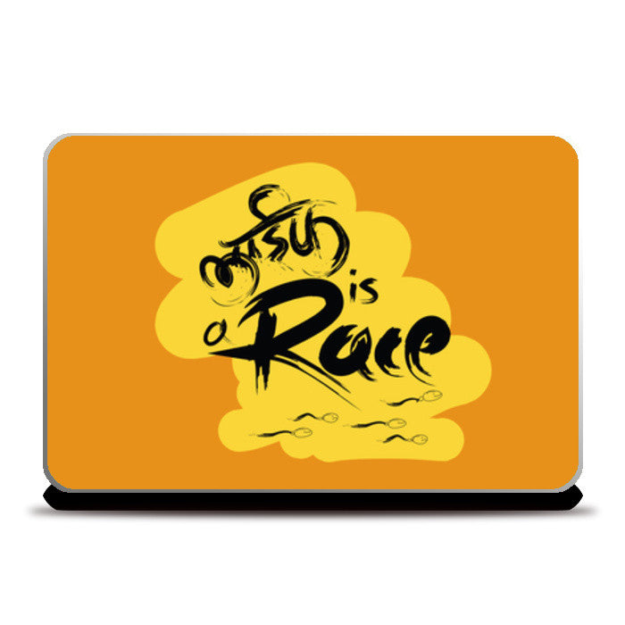 Laptop Skins, life is a race Laptop Skins