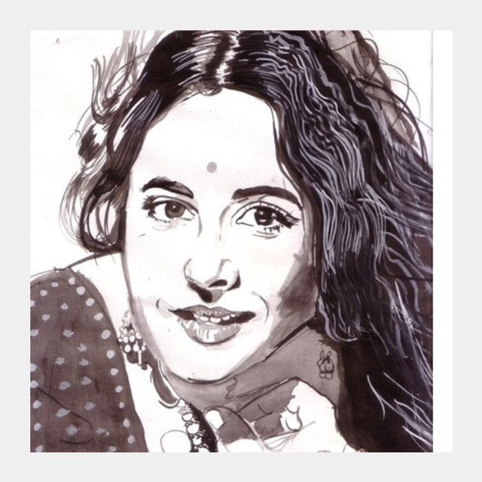 Vidya Balan is a self-made superstar! Square Art Prints