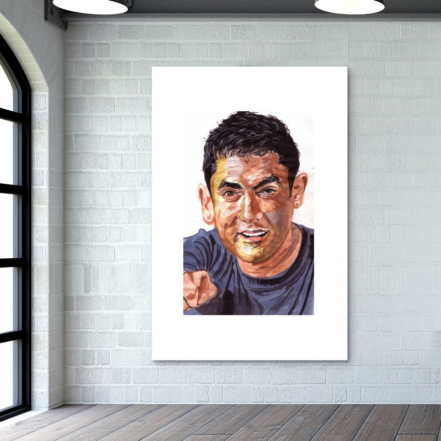 Unique begins with U- Aamir Khan Wall Art