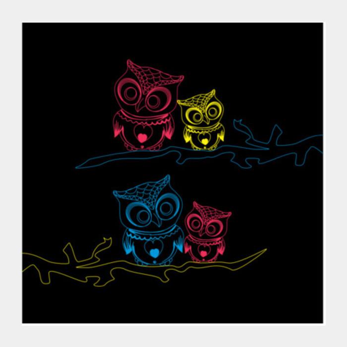 OWL B Square Art Prints PosterGully Specials