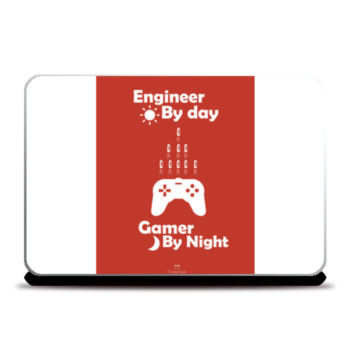 Engineer By Day - Gamer By Night  Laptop Skins